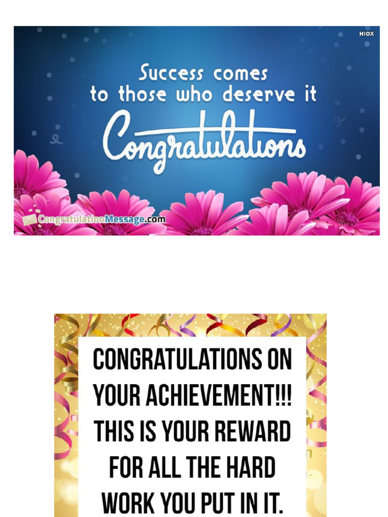Congratulations Caro | PDF