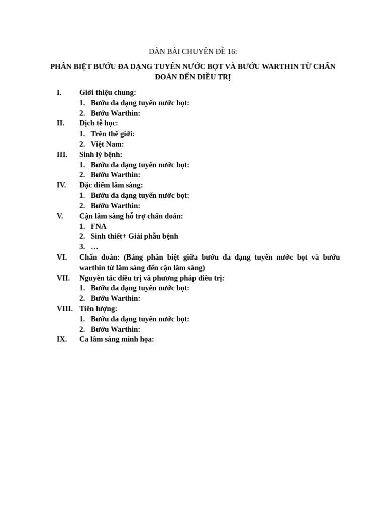 Dàn Bài | PDF