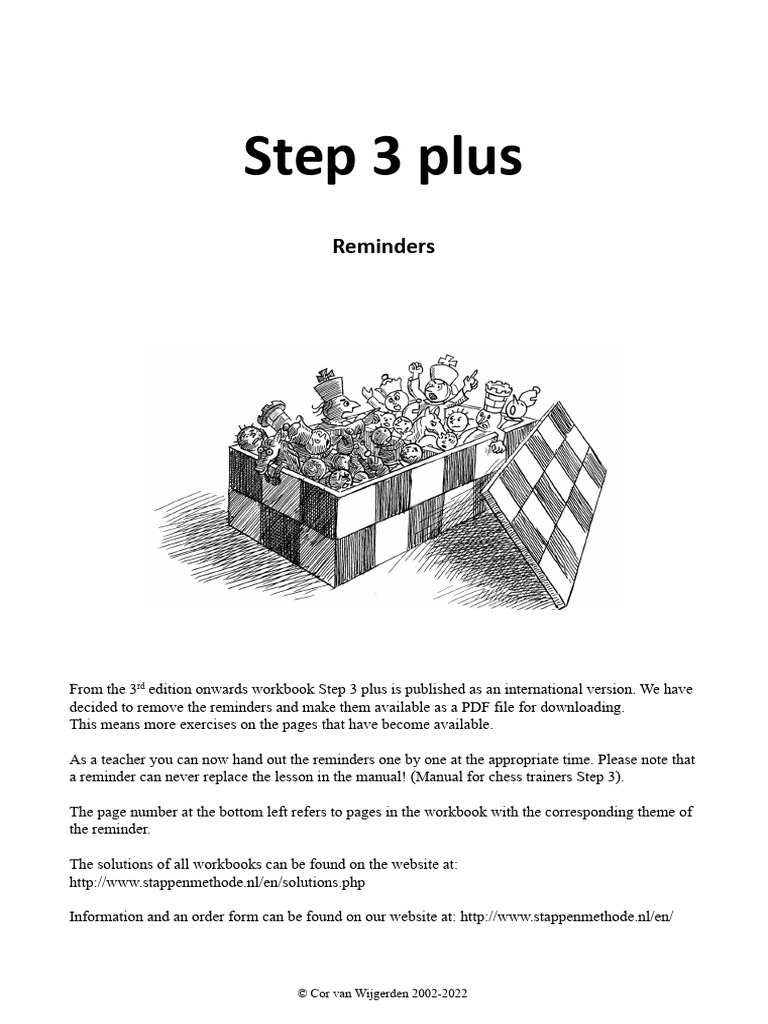 Step 3 Plus: Chess Tactics and Strategies | PDF | Chess Openings | Chess