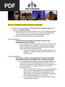 Gate To Sovngarde Troubleshooting