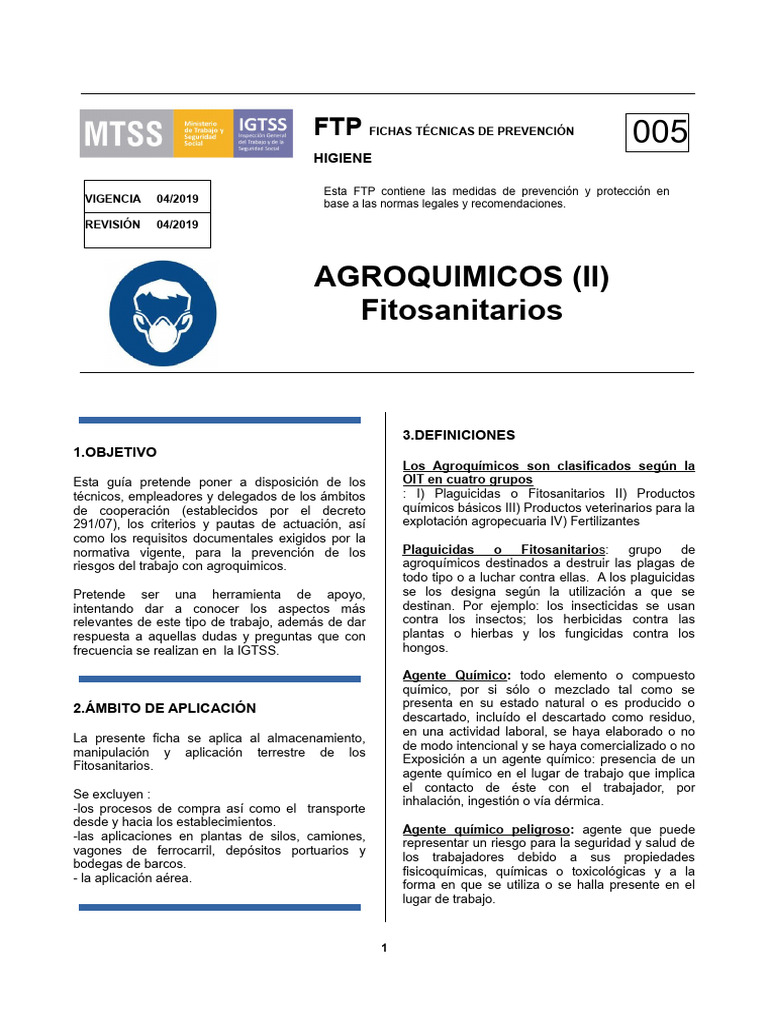 Prevención en Manejo de Agroquímicos | PDF | Pesticida