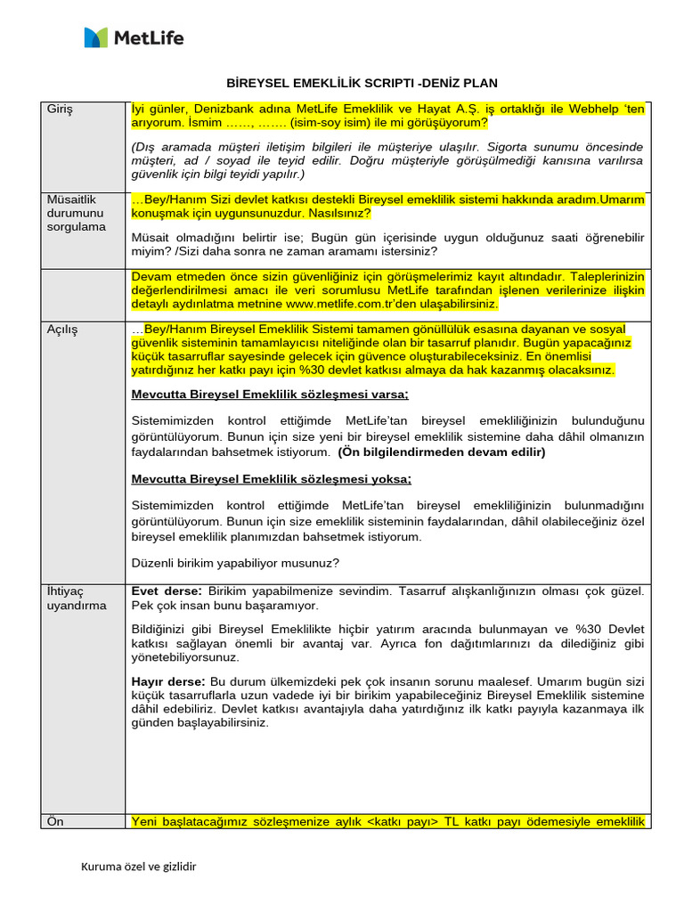 Deni̇z Plan Bes Script (2) 1 | PDF