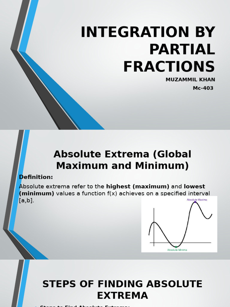 Absolute Extrema | PDF