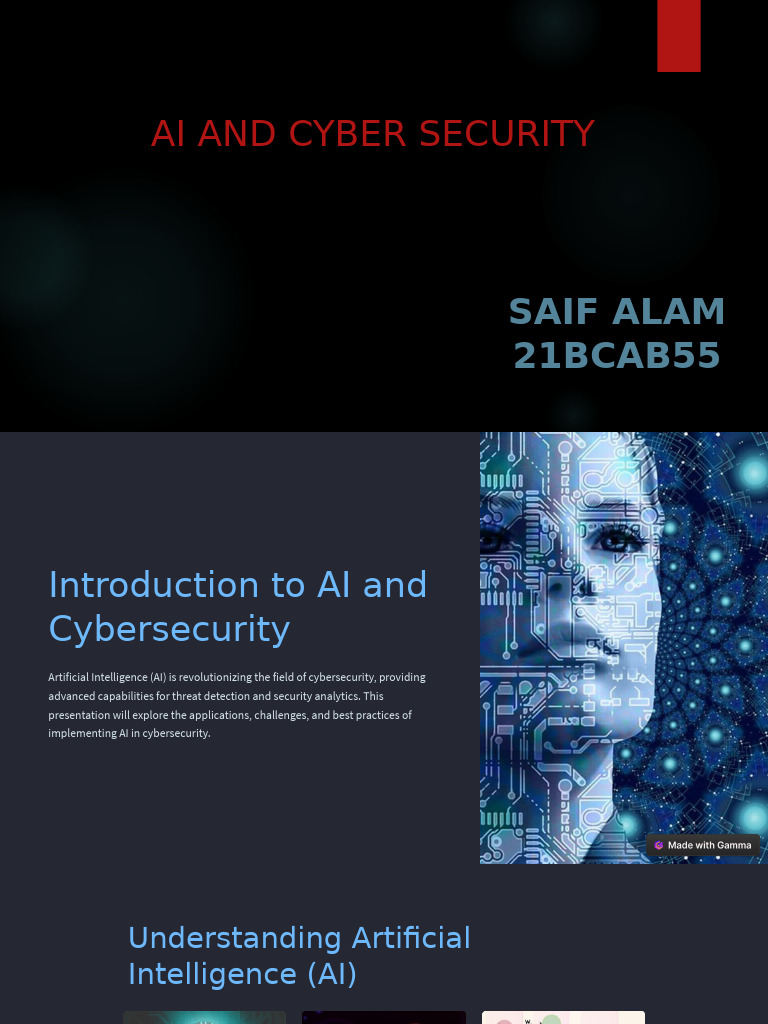 AI in Cybersecurity: Applications & Challenges | PDF | Artificial ...