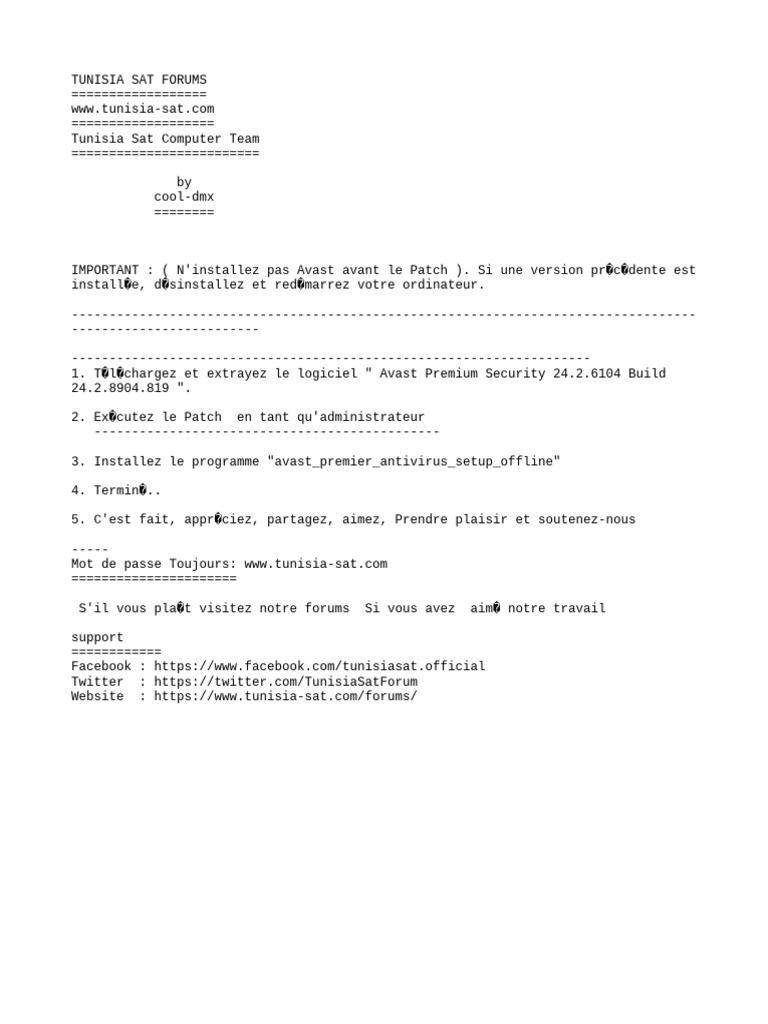 Guide d'installation d'Avast Premium | PDF