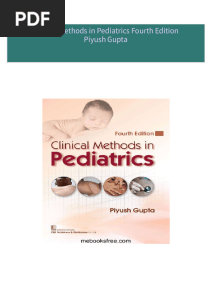 Download Complete Clinical Methods in Pediatrics Fourth Edition Piyush Gupta PDF for All Chapters