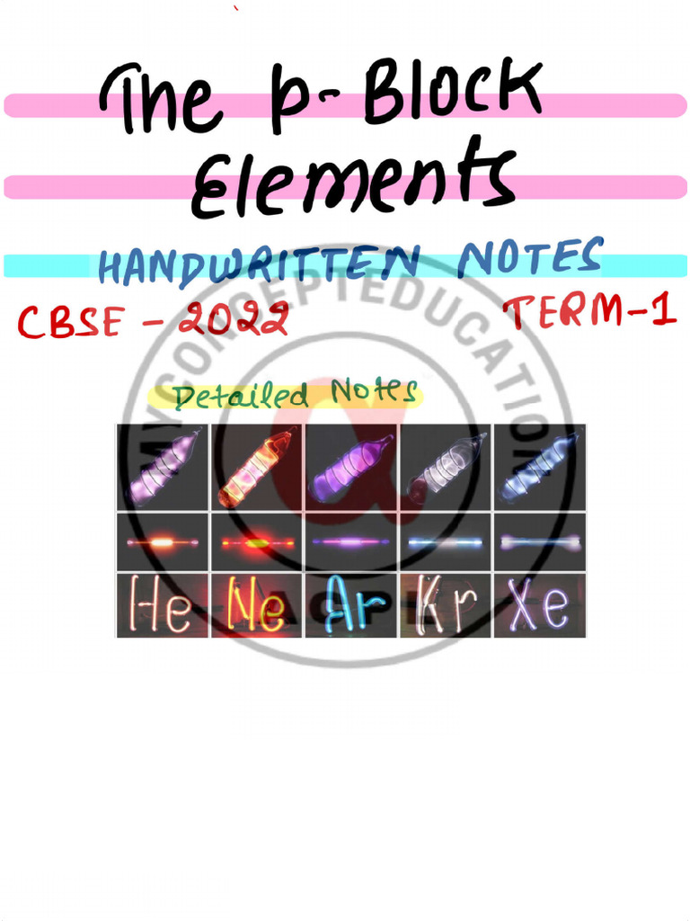 P - Block Elements | PDF