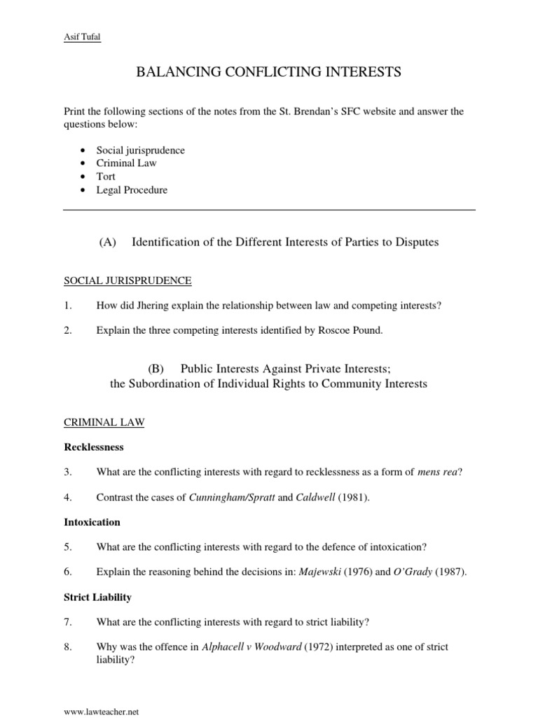 Balancing Interests | PDF | Law | Politics