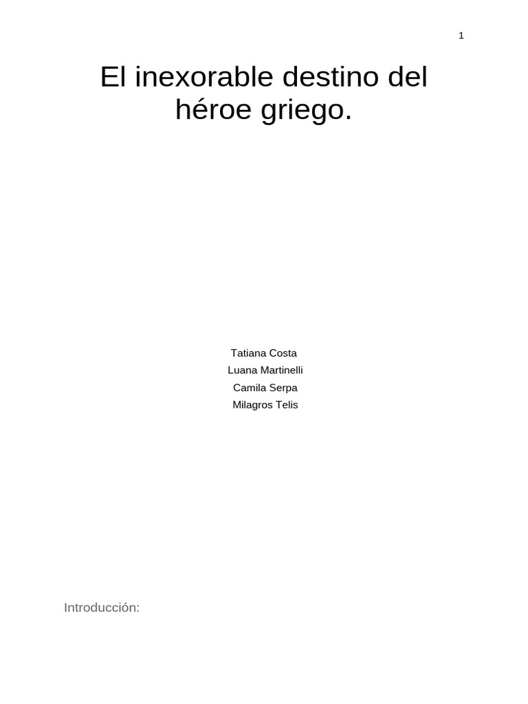 El destino inexorable del héroe griego | PDF | Edipo | Mitología griega