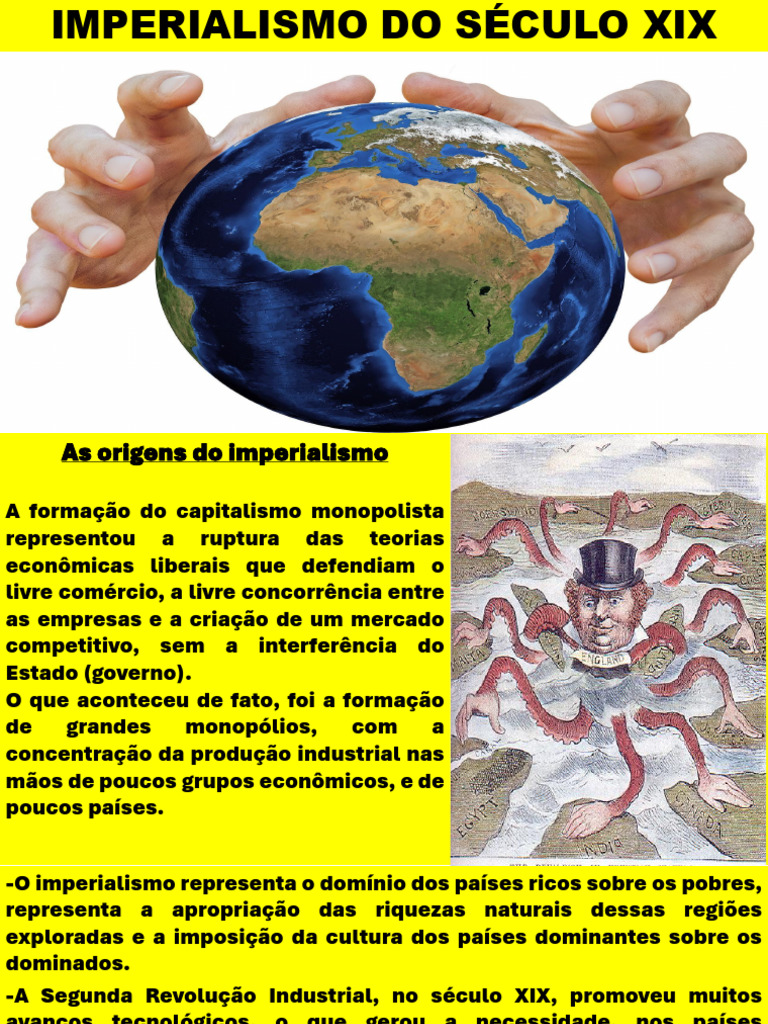 IMPERIALISMO DO SÉCULO XIX Explicação PDF | PDF | Imperialismo | Os ...