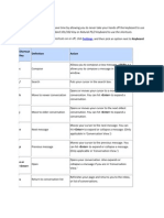 Keyboard Shortcuts in Gmail