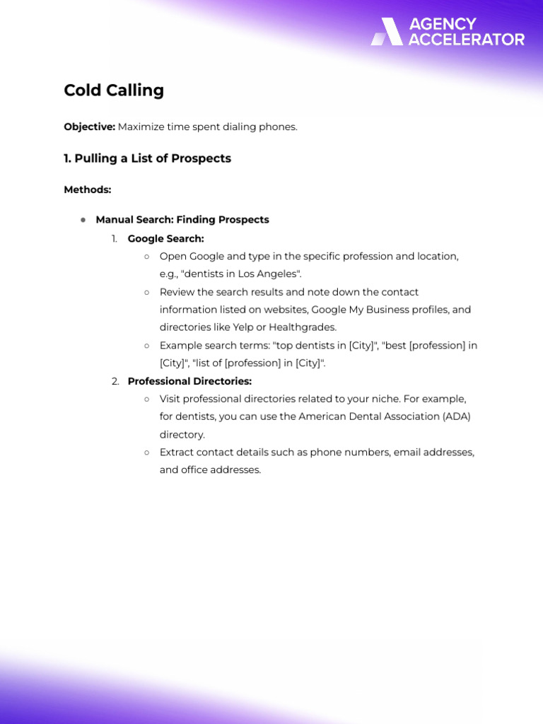Cold Calling_Plug & Play | PDF