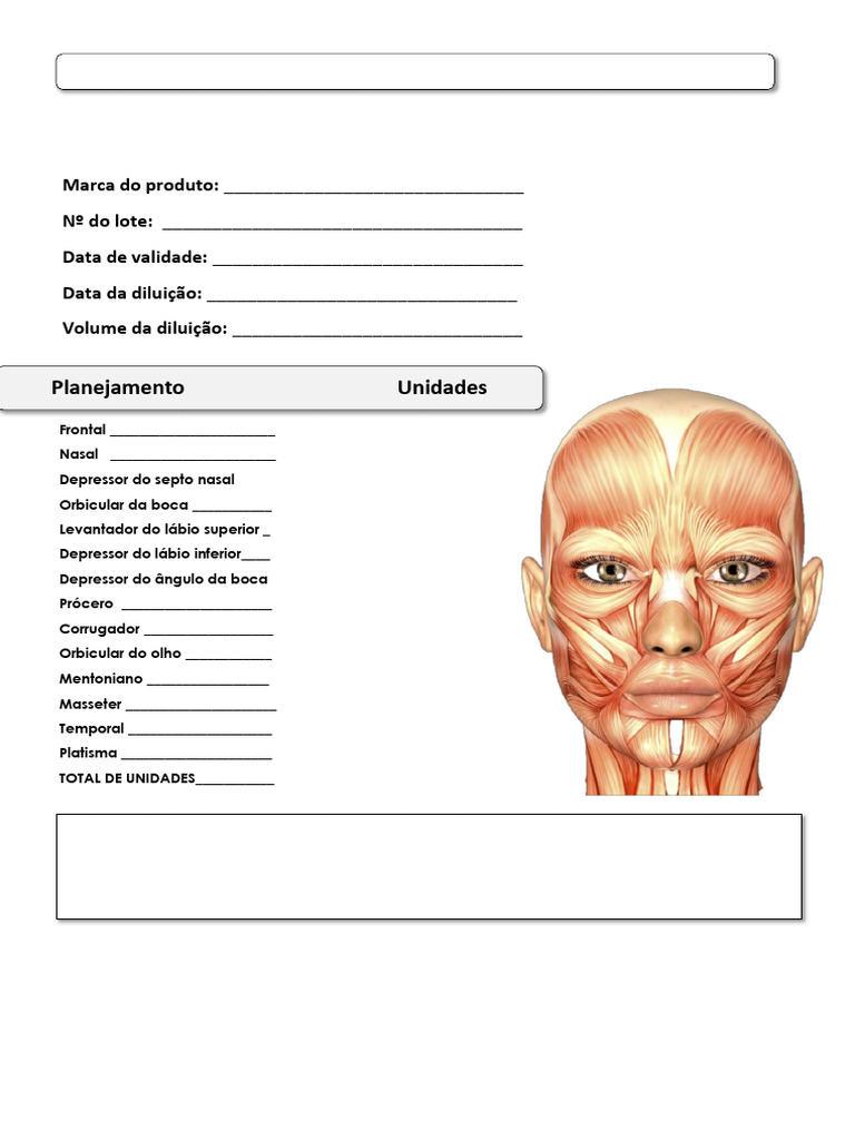Planejamento de Aplicação de Botox | PDF | Toxina botulínica | Doenças ...