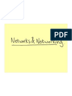 Networks and Networking