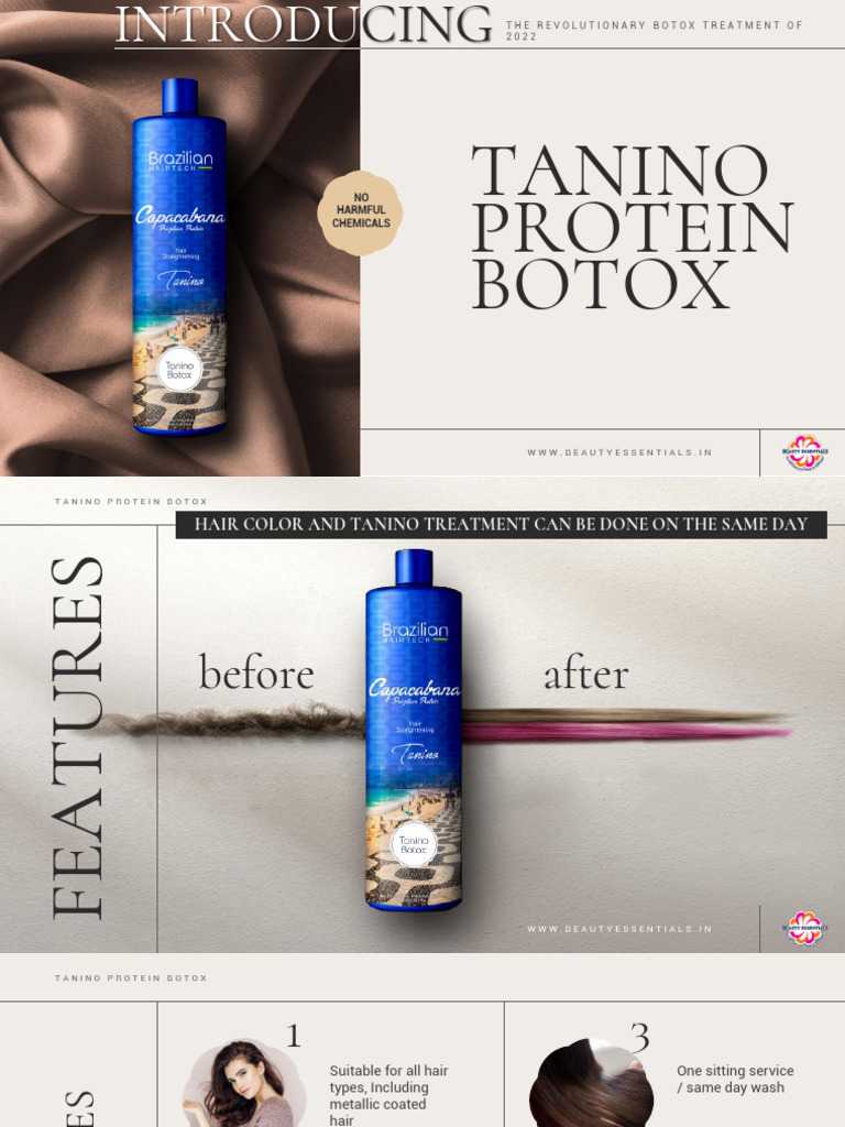 Tanino Protein Botox Hair Treatment Guide | PDF | Shampoo | Hair