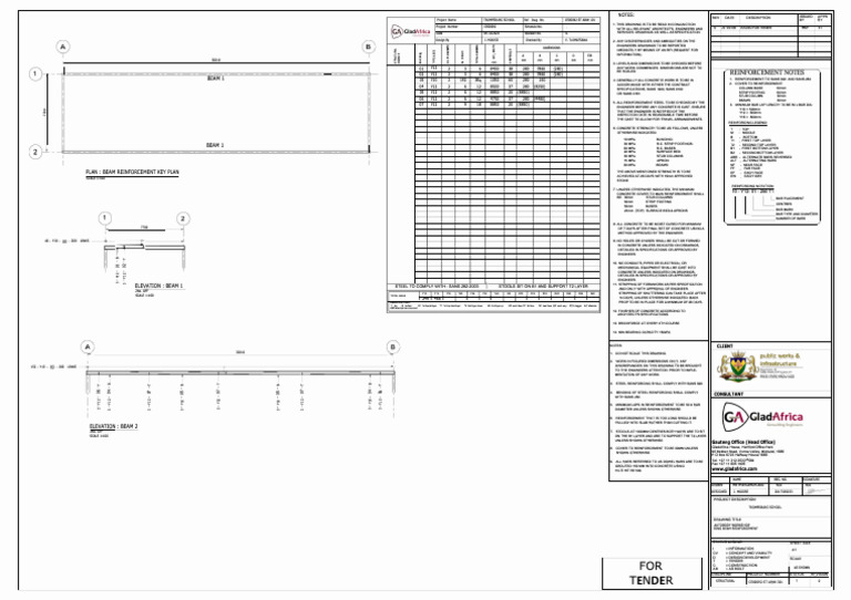 ABW Workshop Beam Reinforcement Plan | PDF | Concrete | Building Materials