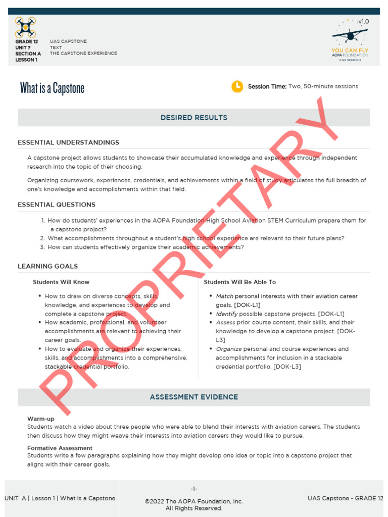 12 UAS 6 A 1 LessonPlan | PDF | Airport | Air Traffic Control