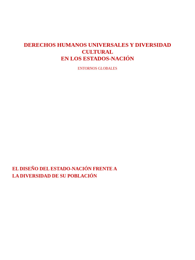 Derechos Humanos y Diversidad Cultural | PDF | Martin Luther King hijo ...