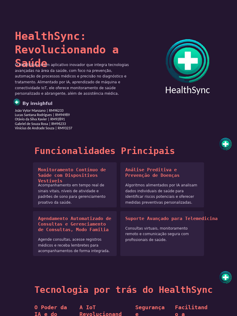 HealthSync Revolucionando A Saude | PDF | Automação | Internet das Coisas