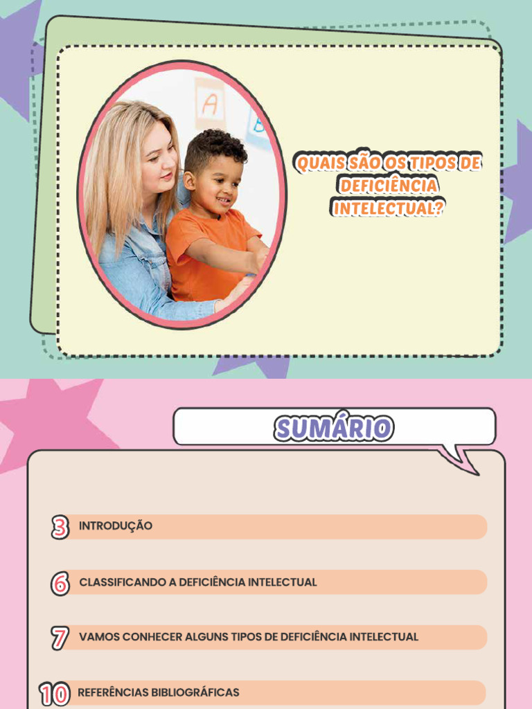 QUAIS SÃO OS TIPOS DE TRANSTORNOS DE DEFICIÊNCIA INTELECTUAL | PDF ...