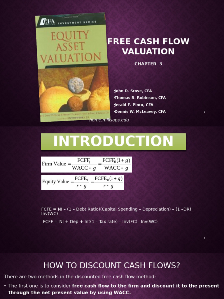 Free Cash Flow Valuation Techniques | PDF | Free Cash Flow | Discounted ...