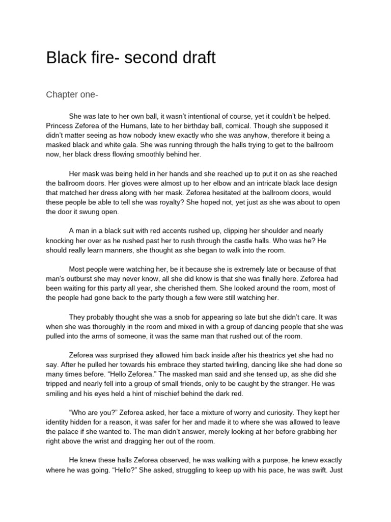 Black Fire - Second Draft | PDF