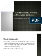 Thesis, Preview, And_Analytical Sentences