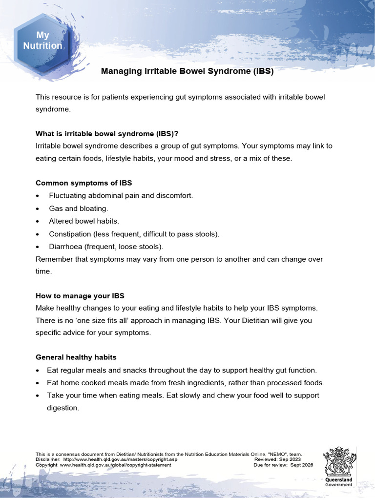gastro-ibs | PDF | Irritable Bowel Syndrome | Medical Specialties