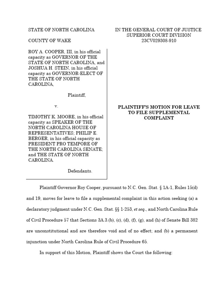 2024-12-23 Plaintiff's Motion For Leave To File Supplemental Complaint ...