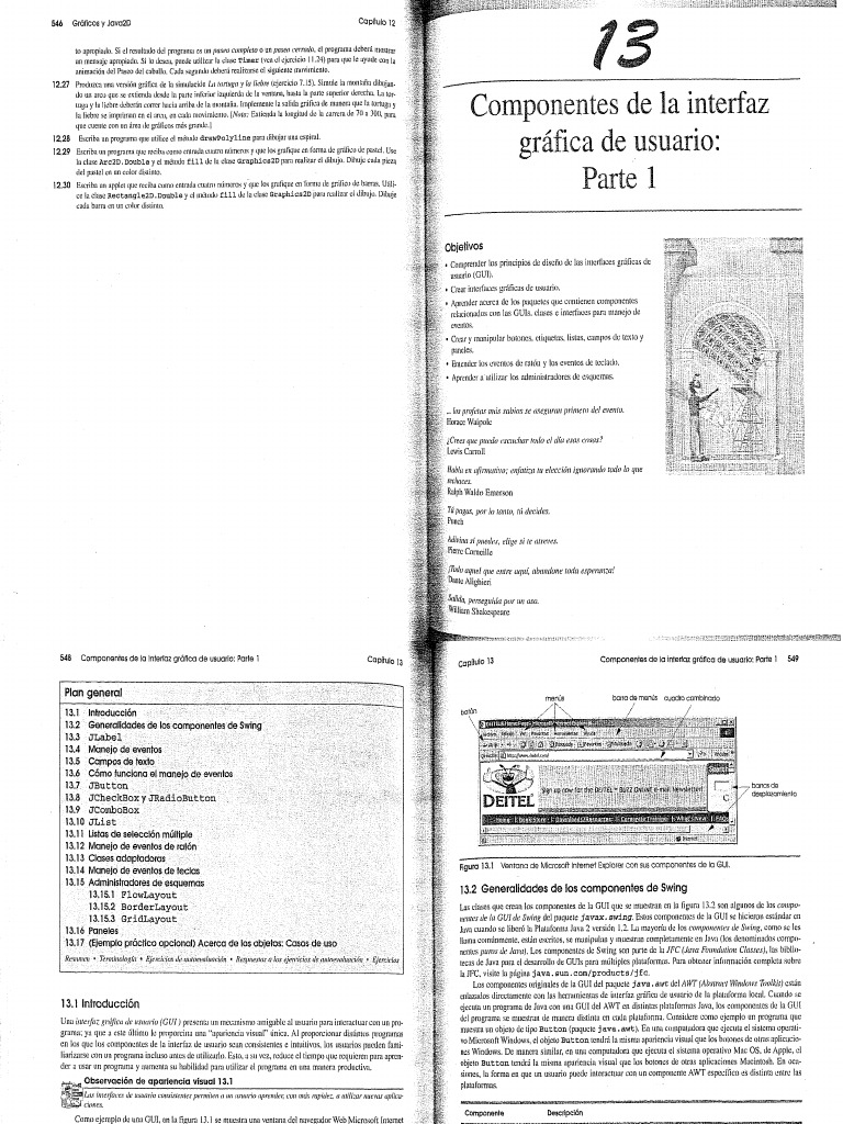 13 - Componentes de La Interfaz Grafica de Usuario PARTE 1 | PDF
