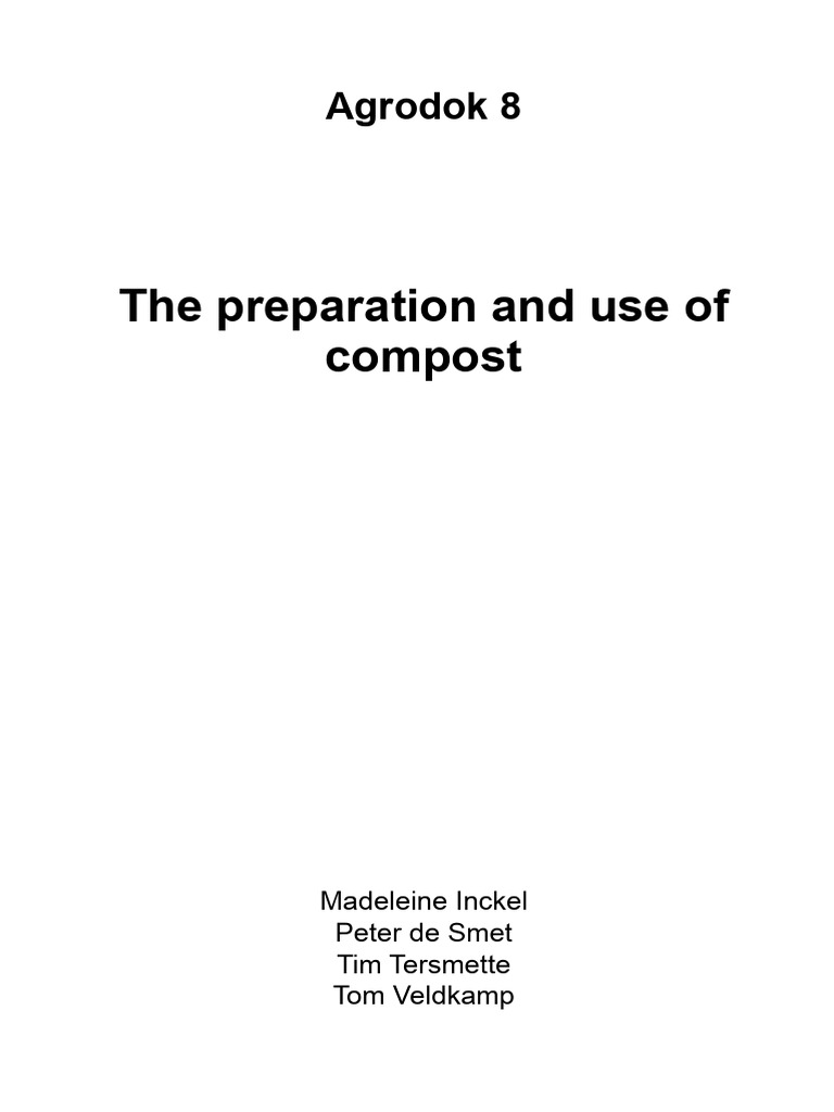 Composting Techniques for Farmers | PDF | Compost | Organic Matter