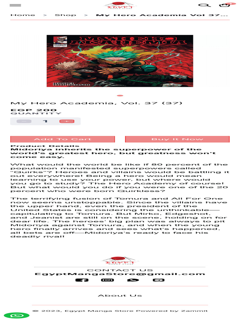 My Hero Academia, Vol. 37 (37) Egypt Manga Store | PDF