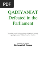 Qadyaniat Defeated in The Parliament by SHEIKH ALLAH WASAYA
