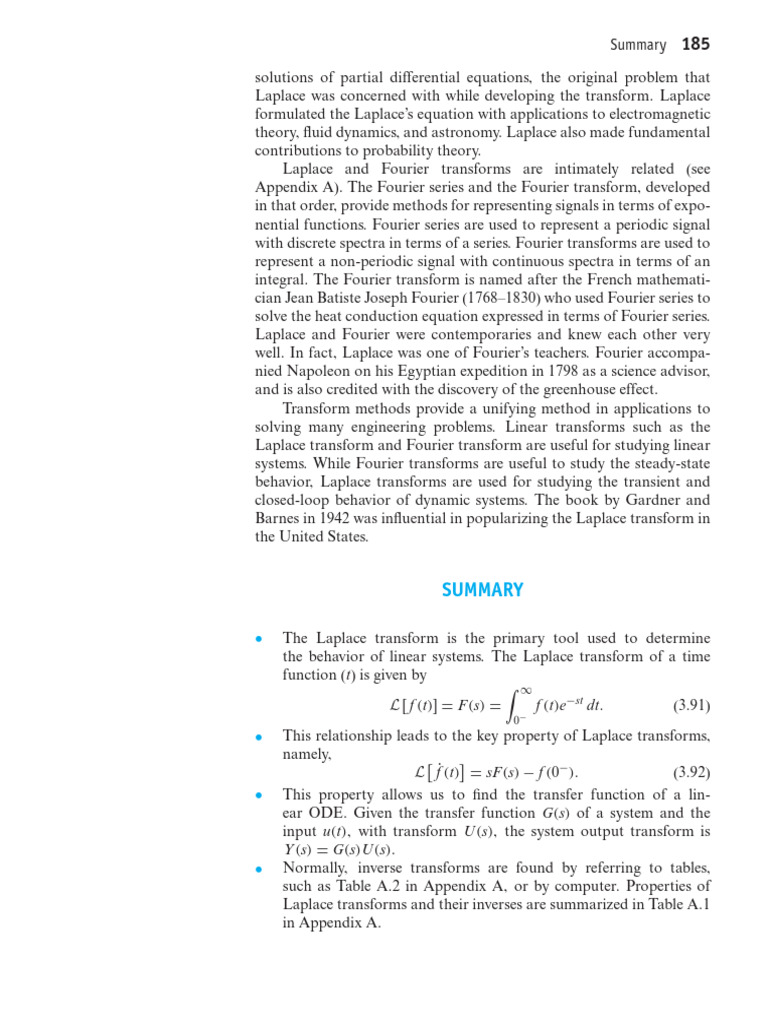 Laplace Transform and System Analysis | PDF | Laplace Transform ...