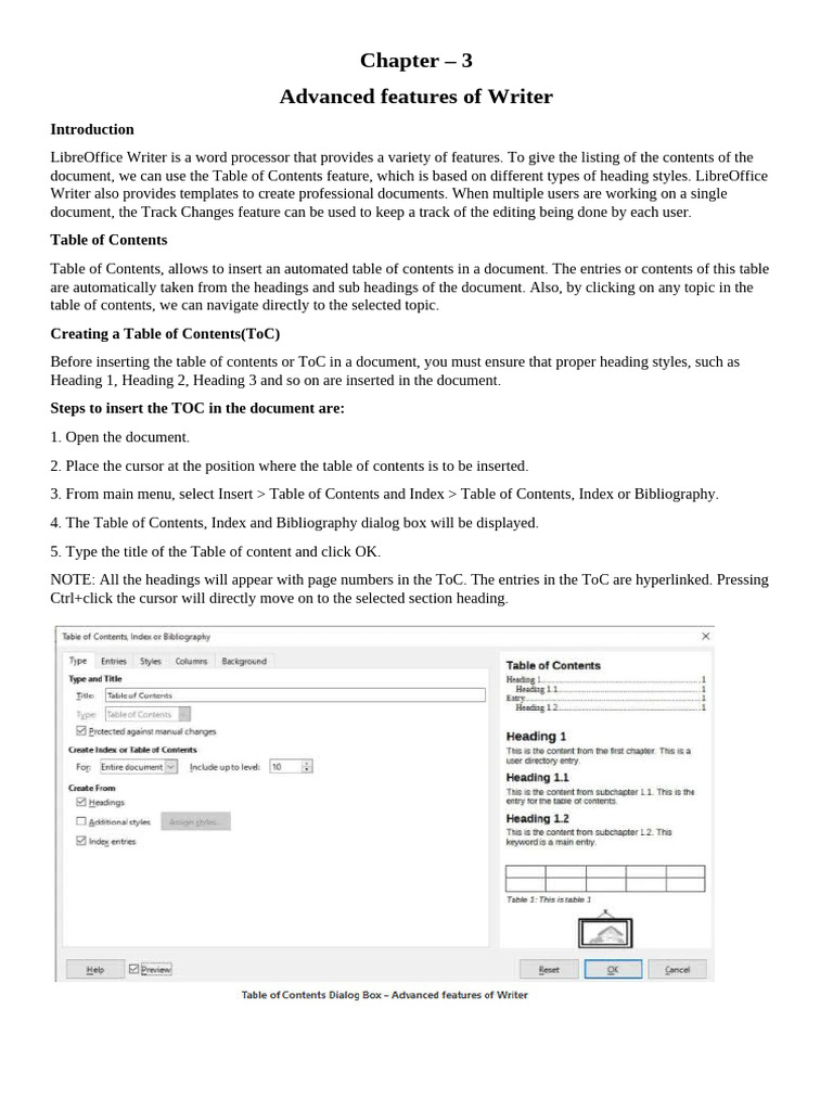 Advanced LibreOffice Writer Features | PDF | Page Layout | Button ...