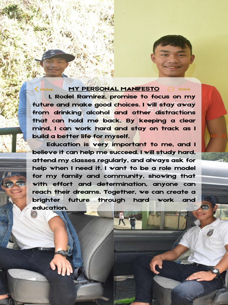 Rodel Ramirez's Personal Manifesto | PDF