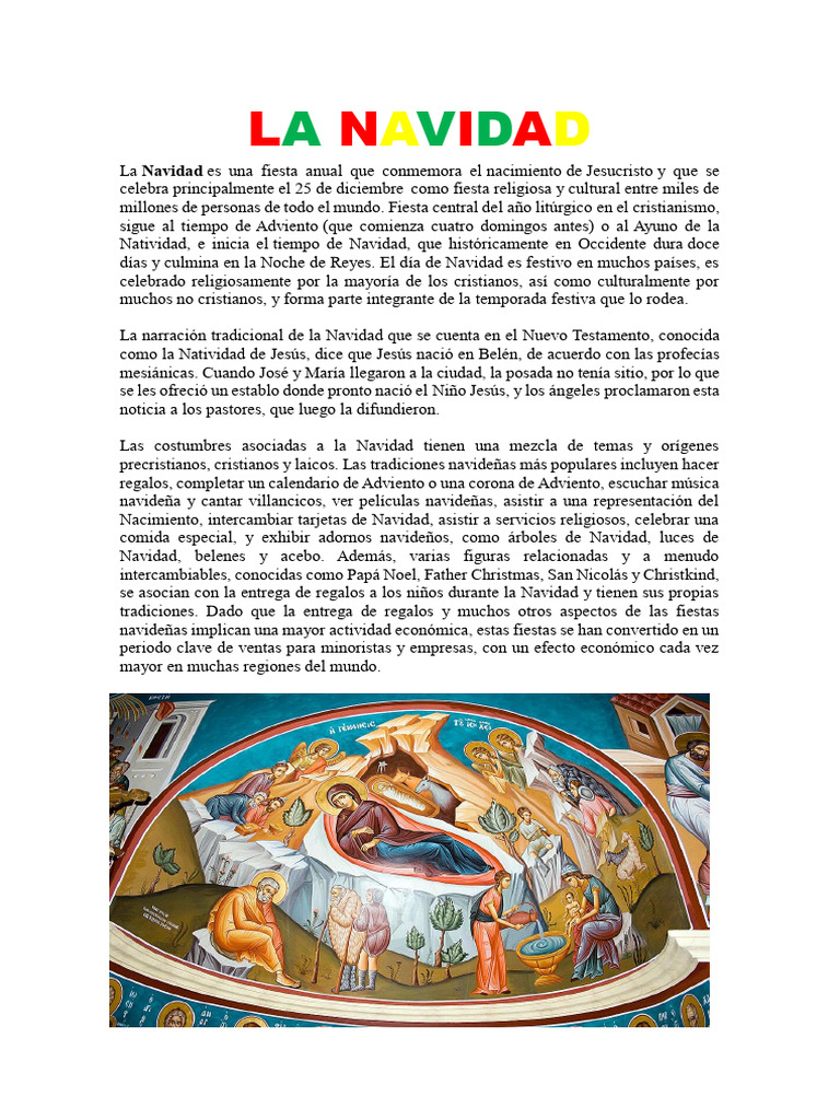 La Navidad | PDF | Navidad | Natividad De Jesus