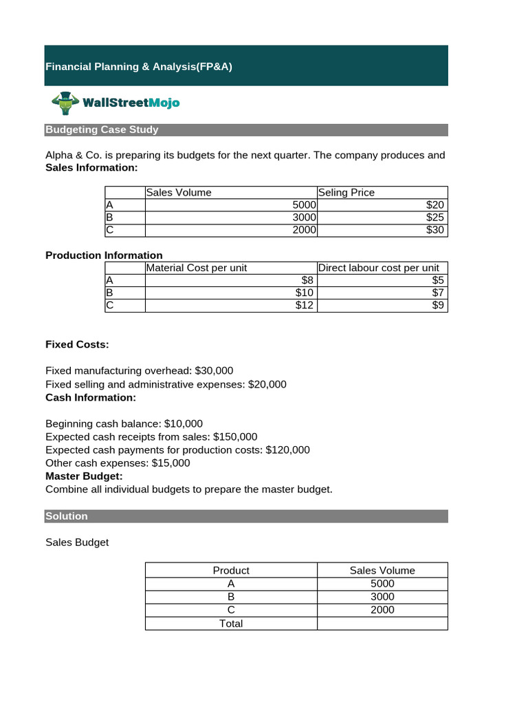 budgeting-case-study-pdf-budget-cost-of-goods-sold