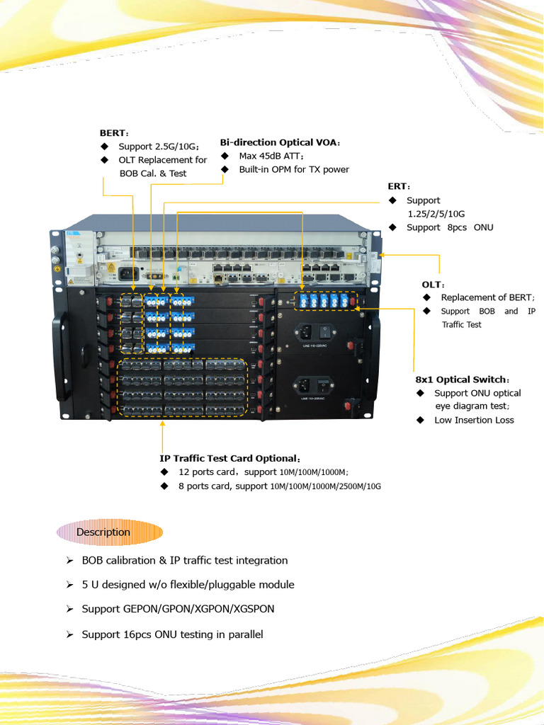 OptiX8000 All in One BOB System 光猫综合测试仪规格书_EN | PDF | Networking ...