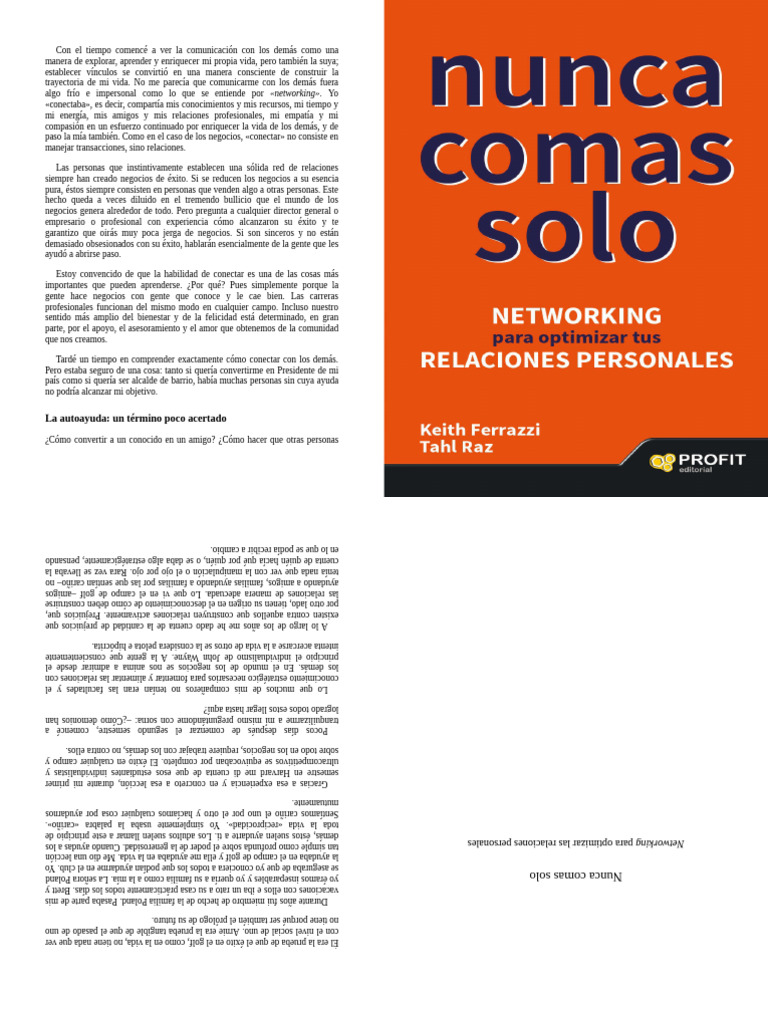 Nunca comas solo: Conectar para triunfar | PDF