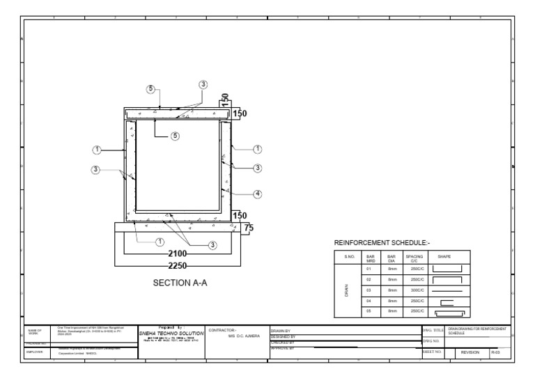 NH-306 Drain Section-R-03 | PDF | Road Infrastructure