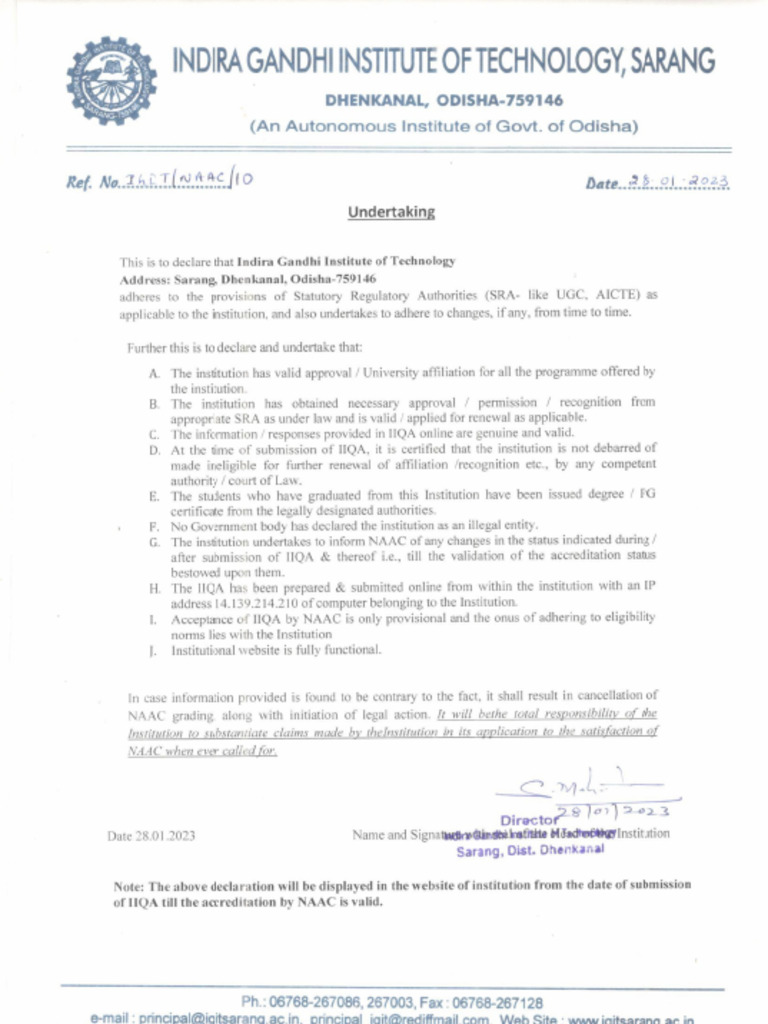 Undertaking Rotated | PDF