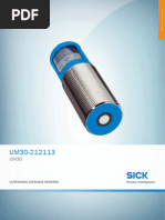 UM30 Ultrasonic Sensor Manual | PDF | Bipolar Junction Transistor | Sensor