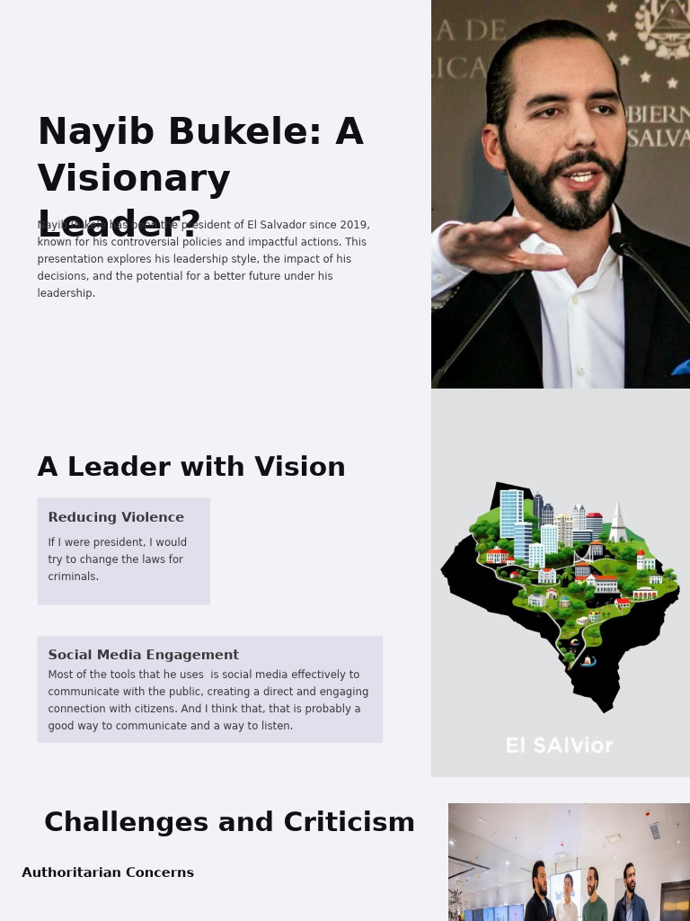 Nayib Bukele Leadership and Impact PDF