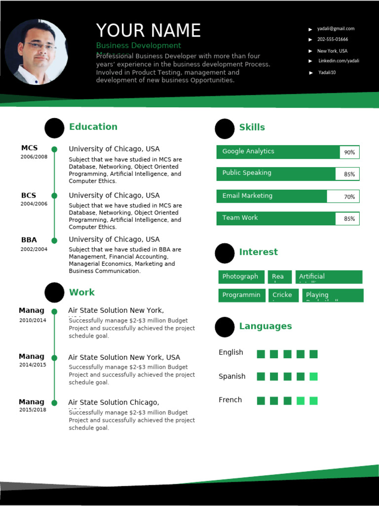 Resume CV Format Download-14 | PDF | Computing | Business