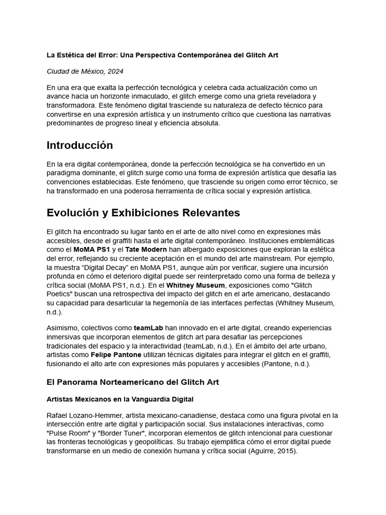 GLTCH Art | PDF | Educación en artes liberales | Las artes