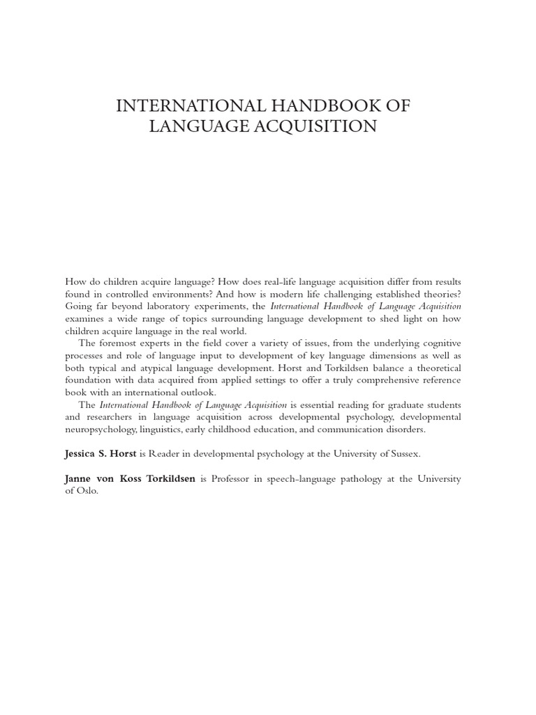 Previewpdf | PDF | Language Acquisition | Cognition