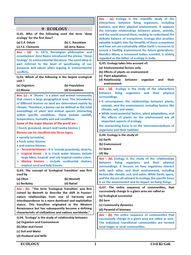 Ecology Ecosystem Pdf Ecosystem Ecology
