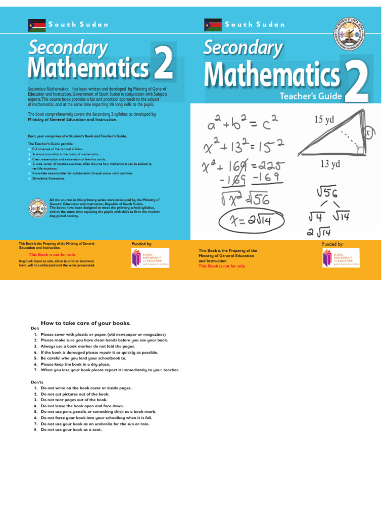 South Sudan Secondary Math Teacher's Guide | PDF | Matrix (Mathematics ...