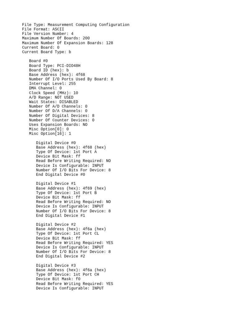 CB.CFG | PDF | Input/Output | Computer Hardware